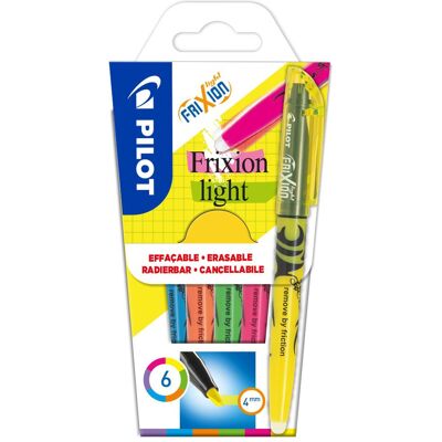 Pilot, Marqueur, FriXion Light (6x) - Publicité Pilot, Marqueur, FriXion Light (6x) - Publicité