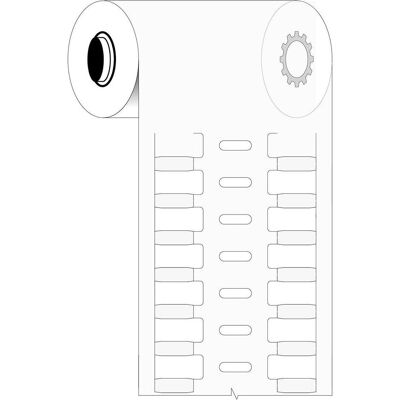 Brady, Rouleau d’étiquettes, B33-12x4.4-7697-WT Durasleeve R, pochette stable pour marqueur de fil Polyester blanc - Publicité Brady, Rouleau d’étiquettes, B33-12x4.4-7697-WT Durasleeve R, pochette stable pour marqueur de fil Polyester blanc - Publicité