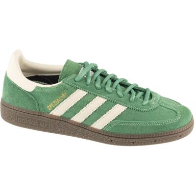 Adidas, Unisexe, Chaussure de salle, Spécial Handball (38.5), Vert, Blanc - Publicité Adidas, Unisexe, Chaussure de salle, Spécial Handball (38.5), Vert, Blanc - Publicité