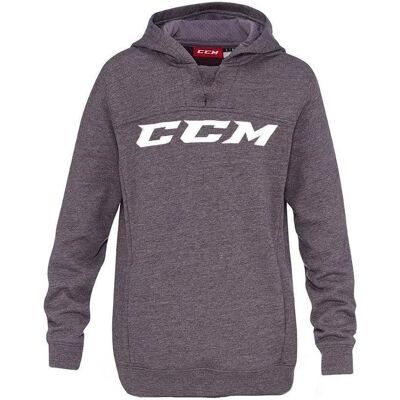 CCM, Garçons, Pull-over, No Hockey Lace JR Hoodie (Grau, JR S), Gris, (S) - Publicité CCM, Garçons, Pull-over, No Hockey Lace JR Hoodie (Grau, JR S), Gris, (S) - Publicité