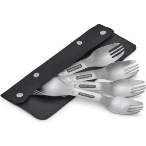 Black+blum Göffel Set 4-Pièces Acier Inox. Argent Ol-Spo-01 - Ensemble de Couverts - Publicité Black+blum Göffel Set 4-Pièces Acier Inox. Argent Ol-Spo-01 - Ensemble de Couverts - Publicité