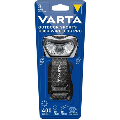 Varta H30R PRO Lampe LED Rechargeable - Sports Extérieurs - Publicité Varta H30R PRO Lampe LED Rechargeable - Sports Extérieurs - Publicité