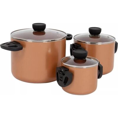 Bo-Camp, Vaisselle de camping, (Set de poêles + casseroles, Aluminium, 12 x 11 cm) - Publicité Bo-Camp, Vaisselle de camping, (Set de poêles + casseroles, Aluminium, 12 x 11 cm) - Publicité
