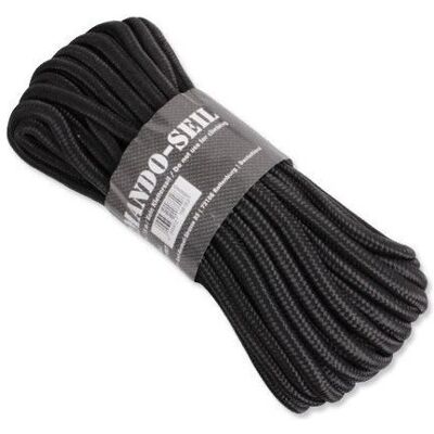 Mil-tec, Corde, Rope Black 7 mm 15 m 420 kg (15 m) - Publicité Mil-tec, Corde, Rope Black 7 mm 15 m 420 kg (15 m) - Publicité