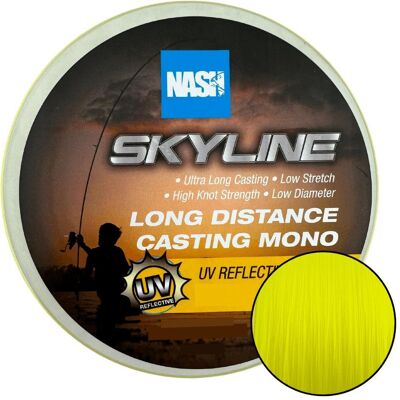 Nash Highline 1000m Monofilament UV Jaune - Fil de Pêche - Publicité Nash Highline 1000m Monofilament UV Jaune - Fil de Pêche - Publicité
