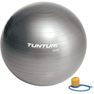 Ballon de Fitness Tunturi 90cm Argent - Ballon de Fitness - Publicité Ballon de Fitness Tunturi 90cm Argent - Ballon de Fitness - Publicité