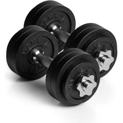 Hammer Fitness, Haltères, (2 x 15 kg) - Publicité Hammer Fitness, Haltères, (2 x 15 kg) - Publicité