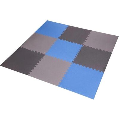 Tapis d'exercice modulaire Blue-Grey de One Fitness - Publicité Tapis d'exercice modulaire Blue-Grey de One Fitness - Publicité
