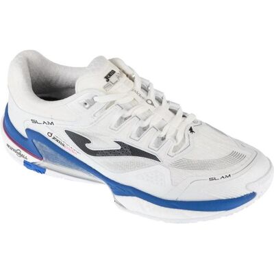 Joma, Hommes, Chaussure de salle, Slam Padel Heren wit/blauw 44 (44), Bleu, Blanc - Publicité Joma, Hommes, Chaussure de salle, Slam Padel Heren wit/blauw 44 (44), Bleu, Blanc - Publicité
