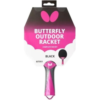 Butterfly Raquette de tennis de table « Ping Pong » pour l'extérieur, noire - Publicité Butterfly Raquette de tennis de table « Ping Pong » pour l'extérieur, noire - Publicité