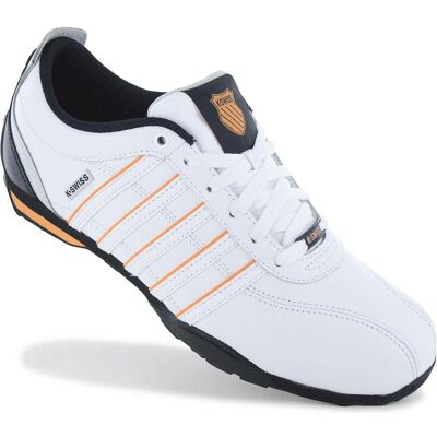 K-Swiss, Hommes, Chaussures de tennis, Arvee 1.5 (41.5), Blanc, Orange - Publicité K-Swiss, Hommes, Chaussures de tennis, Arvee 1.5 (41.5), Blanc, Orange - Publicité