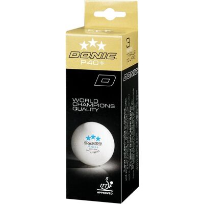 Donic Schildkröt, Ping-pong : balle, (3 pcs) - Publicité Donic Schildkröt, Ping-pong : balle, (3 pcs) - Publicité