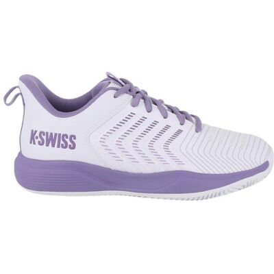 K-Swiss, Femmes, Chaussures de tennis, Argile Gravier Lumière Ultrashot (36, 39), Violet, Blanc - Publicité K-Swiss, Femmes, Chaussures de tennis, Argile Gravier Lumière Ultrashot (36, 39), Violet, Blanc - Publicité