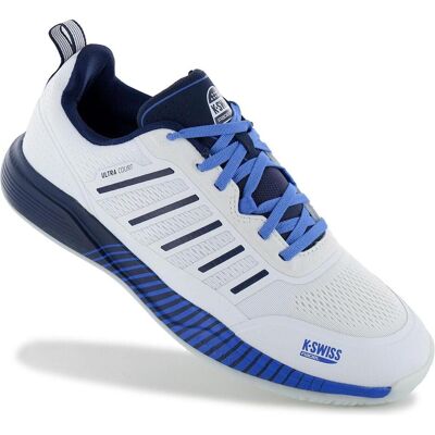 K-Swiss, Hommes, Chaussure de salle, Padel Ultra Court (45), Blanc - Publicité K-Swiss, Hommes, Chaussure de salle, Padel Ultra Court (45), Blanc - Publicité