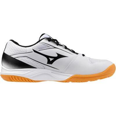 Mizuno, Unisexe, Chaussures de tennis, Crossmatch Smash Tischtennis Weiss (44.5), Blanc, Noir - Publicité Mizuno, Unisexe, Chaussures de tennis, Crossmatch Smash Tischtennis Weiss (44.5), Blanc, Noir - Publicité