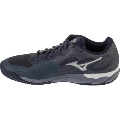 Mizuno, Hommes, Chaussures de tennis, Wave Enforce Court Cc (41, 45), Gris, Bleu, Blanc, Multicolore, Argent - Publicité Mizuno, Hommes, Chaussures de tennis, Wave Enforce Court Cc (41, 45), Gris, Bleu, Blanc, Multicolore, Argent - Publicité