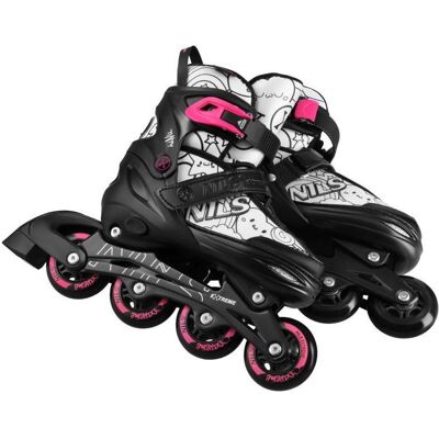 Nils, Filles, Patins à roulettes, Extreme NH10907 4w1 ŁYŻWOROLKI Z WYM. PŁOZĄ HOKEJOWĄ TINTY RÓŻOWE ROZM. L(39-42) EXTREME (39, 40, 41, 42), Pink - Publicité Nils, Filles, Patins à roulettes, Extreme NH10907 4w1 ŁYŻWOROLKI Z WYM. PŁOZĄ HOKEJOWĄ TINTY RÓŻOWE ROZM. L(39-42) EXTREME (39, 40, 41, 42), Pink - Publicité