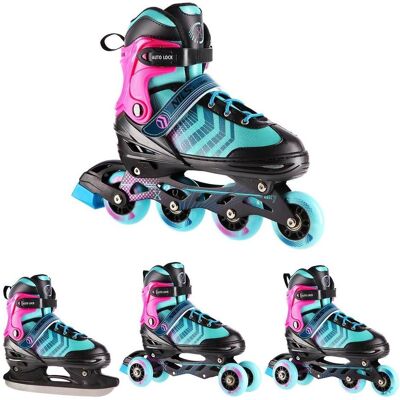 NILS Extreme - NH18192A - Noir-Violet - Inline Skates - Publicité NILS Extreme - NH18192A - Noir-Violet - Inline Skates - Publicité