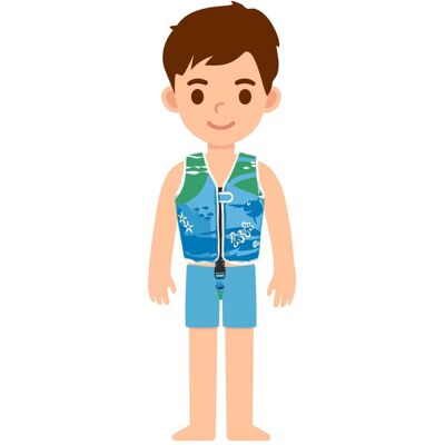 Gilet de natation Beco Sealife - Petit - Bleu/Vert - Gilet de natation - Publicité Gilet de natation Beco Sealife - Petit - Bleu/Vert - Gilet de natation - Publicité