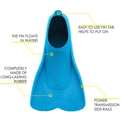 Cressi Azure 23/24 - Palmes de Natation Junior - Publicité Cressi Azure 23/24 - Palmes de Natation Junior - Publicité