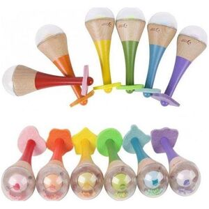 Classic World Rainbow Maracas en bois (modèle aléatoire) - Publicité Classic World Rainbow Maracas en bois (modèle aléatoire) - Publicité