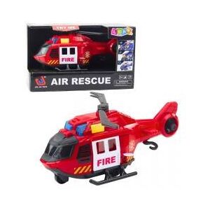 Lean Toys Feuerwehrhubschrauber mit Kran, Lichtern und Geräuschen, Rot - Publicité Lean Toys Feuerwehrhubschrauber mit Kran, Lichtern und Geräuschen, Rot - Publicité
