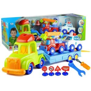 Set de Véhicules de Police et Pompiers Lean Toys - Détachable - Publicité Set de Véhicules de Police et Pompiers Lean Toys - Détachable - Publicité
