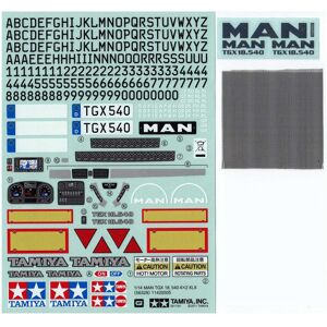Autocollant Tamiya MAN TGX 18.540 Ver.II - Accessoire RC - Publicité Autocollant Tamiya MAN TGX 18.540 Ver.II - Accessoire RC - Publicité