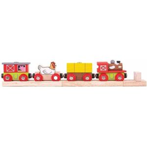 Bigjigs Chemin de fer en bois ferme - Jeu de train - Compatible avec Bigjigs Rail - Publicité Bigjigs Chemin de fer en bois ferme - Jeu de train - Compatible avec Bigjigs Rail - Publicité