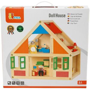 Viga Toys Maison de poupées en bois - Publicité Viga Toys Maison de poupées en bois - Publicité