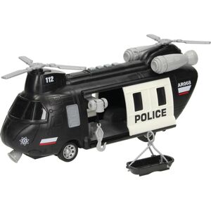 Hélicoptère de la police avec son et lumière - Publicité Hélicoptère de la police avec son et lumière - Publicité