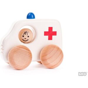 Bajo Voiture en bois Voiture jouet Ambulance Médecin urgentiste 10 cm - Publicité Bajo Voiture en bois Voiture jouet Ambulance Médecin urgentiste 10 cm - Publicité