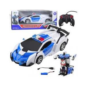 Lean Toys Auto Robot 2in1 Polizei ferngesteuertes Polizeiauto RC 1:18 - Publicité Lean Toys Auto Robot 2in1 Polizei ferngesteuertes Polizeiauto RC 1:18 - Publicité