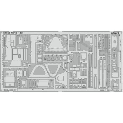 Accessoire Eduard F6F-3 Hellcat 1/32 - Kit de détails - Publicité Accessoire Eduard F6F-3 Hellcat 1/32 - Kit de détails - Publicité