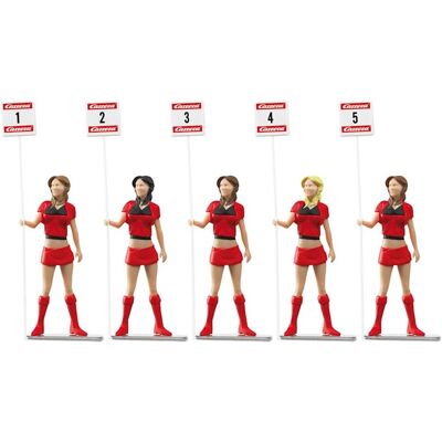 Figurines d’hôtesse Carrera GCB1029 - Garçons - Pack de 5 - Accessoires pour circuit de course - Publicité Figurines d’hôtesse Carrera GCB1029 - Garçons - Pack de 5 - Accessoires pour circuit de course - Publicité