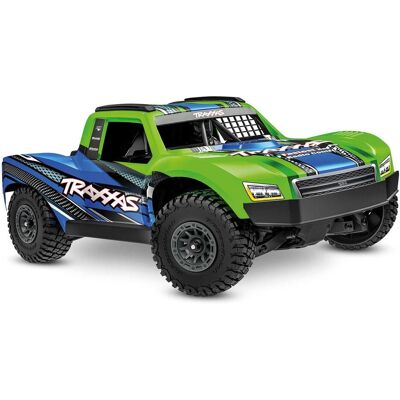 Traxxas MINI-Slash BL-2S 4x4 grün 1/16 Short Course RTR Brushless, HD-Teile, mit 2S Lipo/Lader (RTR Prêt à fonctionner) - Publicité Traxxas MINI-Slash BL-2S 4x4 grün 1/16 Short Course RTR Brushless, HD-Teile, mit 2S Lipo/Lader (RTR Prêt à fonctionner) - Publicité