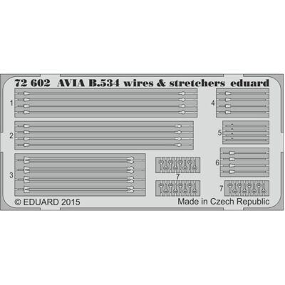 Eduard - Avia B-534 wires & stretchers - fils - Accessory set - Publicité Eduard - Avia B-534 wires & stretchers - fils - Accessory set - Publicité