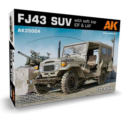 AK Interactive 35004 FJ43 SUV w/Soft Top IDF & LAF 1:35 Kit modèle en plastique - Publicité AK Interactive 35004 FJ43 SUV w/Soft Top IDF & LAF 1:35 Kit modèle en plastique - Publicité