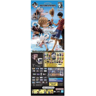 Banpresto ICHIBAN KUJI One Piece Road to King of the Pirates 80 Ticket - Publicité Banpresto ICHIBAN KUJI One Piece Road to King of the Pirates 80 Ticket - Publicité