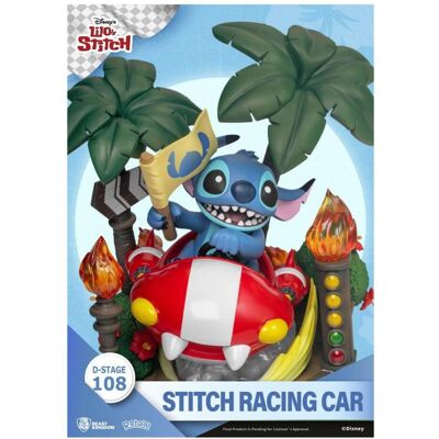 Beast Kingdom Lilo & Stitch : Stitch dans la voiture de course - Publicité Beast Kingdom Lilo & Stitch : Stitch dans la voiture de course - Publicité