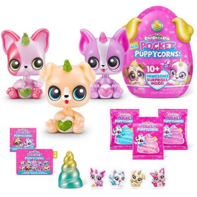 Jouets Rainbocorns - 13 Parties - Pocket Puppycorns - Multicolore - 3 Figures - Coffret Surprise - Publicité Jouets Rainbocorns - 13 Parties - Pocket Puppycorns - Multicolore - 3 Figures - Coffret Surprise - Publicité