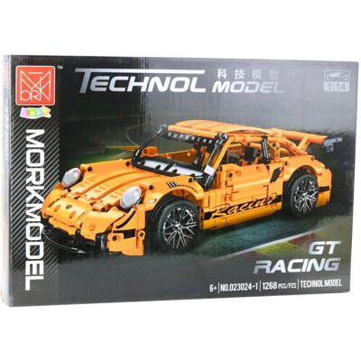 Lean Toys GT Rennwagen Bausteine Orange 1:14 1268 Stk. Publicité Lean Toys GT Rennwagen Bausteine Orange 1:14 1268 Stk. Publicité