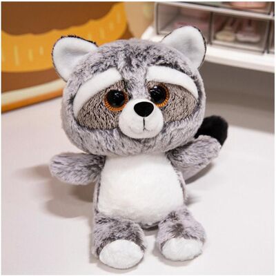 Lean Toys Lean Plüsch Maskottchen Huggable Waschbär Grosse Augen 22Cm (22 cm) - Publicité Lean Toys Lean Plüsch Maskottchen Huggable Waschbär Grosse Augen 22Cm (22 cm) - Publicité