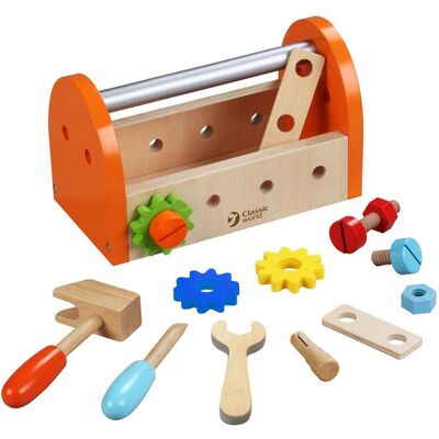 Ensemble de Menuisier Petit Classic World - Motricité Fine, Bois Durable, 3+ Ans - Publicité Ensemble de Menuisier Petit Classic World - Motricité Fine, Bois Durable, 3+ Ans - Publicité
