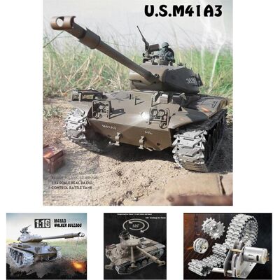 Es-Toys M41 A3 Walker Bulldog Tank RC - Tank RC - Publicité Es-Toys M41 A3 Walker Bulldog Tank RC - Tank RC - Publicité