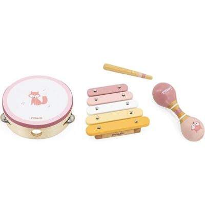 Ensemble d'instruments de musique rose Viga Toys Polarb - Publicité Ensemble d'instruments de musique rose Viga Toys Polarb - Publicité