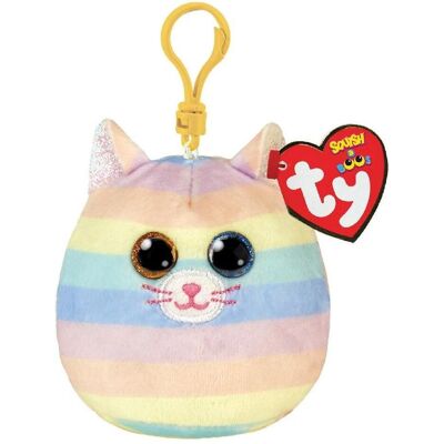 Ty Heather chat Squishy Clip 9cm - Publicité Ty Heather chat Squishy Clip 9cm - Publicité
