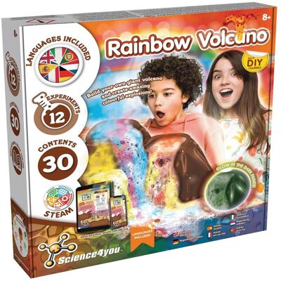Science4you Volcano Arc-en-ciel - Kit Scientifique - Publicité Science4you Volcano Arc-en-ciel - Kit Scientifique - Publicité