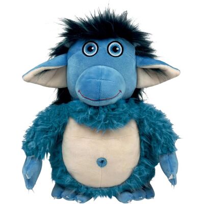 Veltman Distributie Buldretrolden Bleu - Animaux en peluche - 35cm - Publicité Veltman Distributie Buldretrolden Bleu - Animaux en peluche - 35cm - Publicité