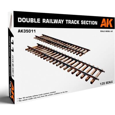 AK Interactive Double Railway Track Section 1/35 - Publicité AK Interactive Double Railway Track Section 1/35 - Publicité